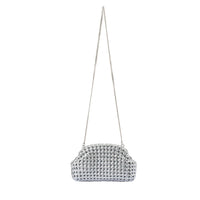 Silver woven bag by Olga Berg