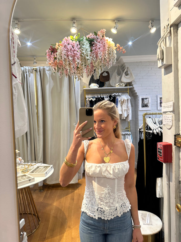 Eyelet Corset Top by We Wore What
