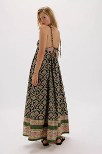 Sorrento Printed Navy Maxi Dress by Free People
