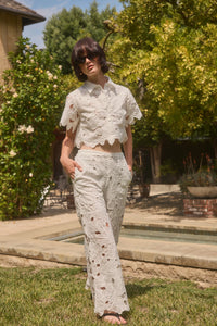 Jane Eyelet Pant by Lucy Paris