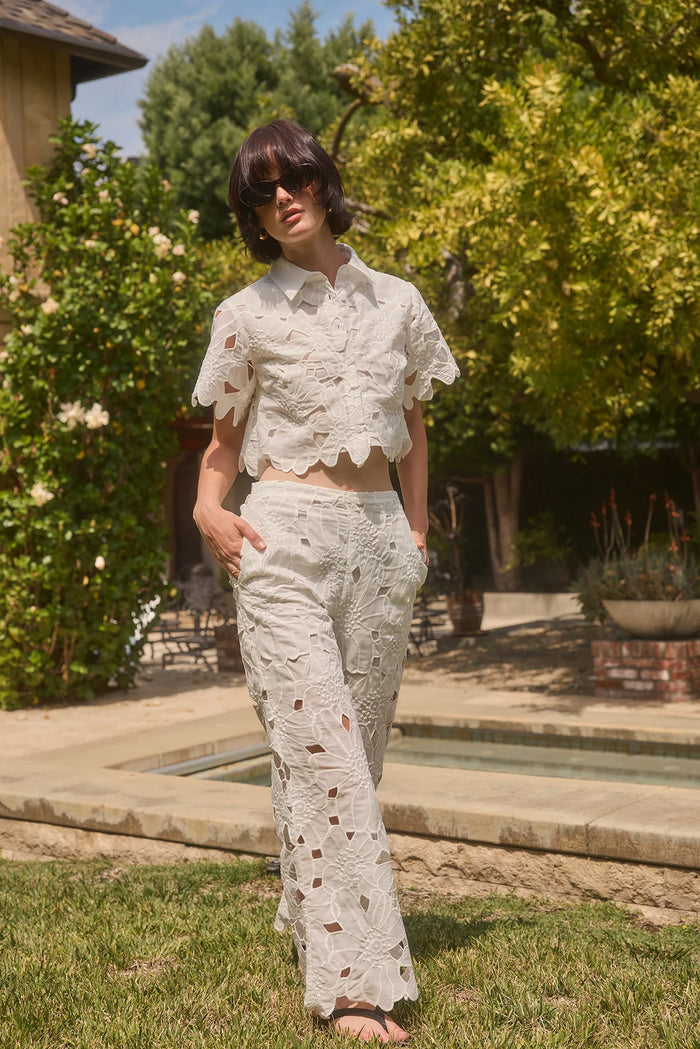 Jane Eyelet Pant by Lucy Paris