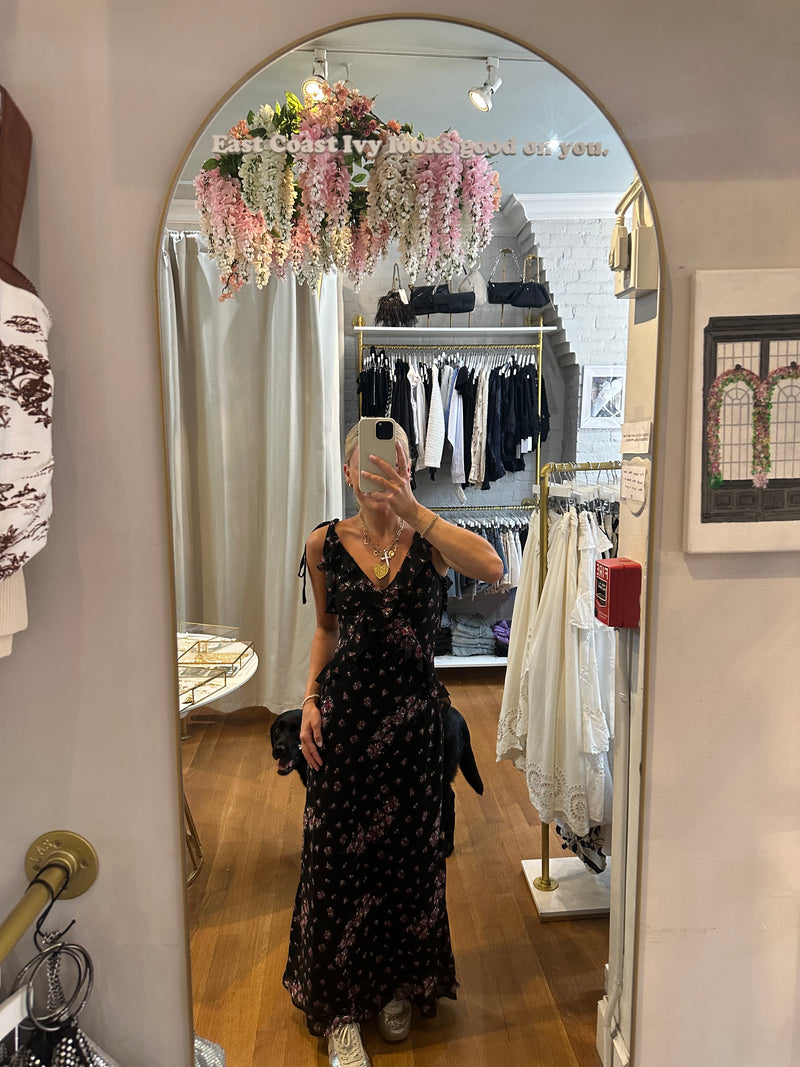 Steve Madden Maxi Dress in Black Floral