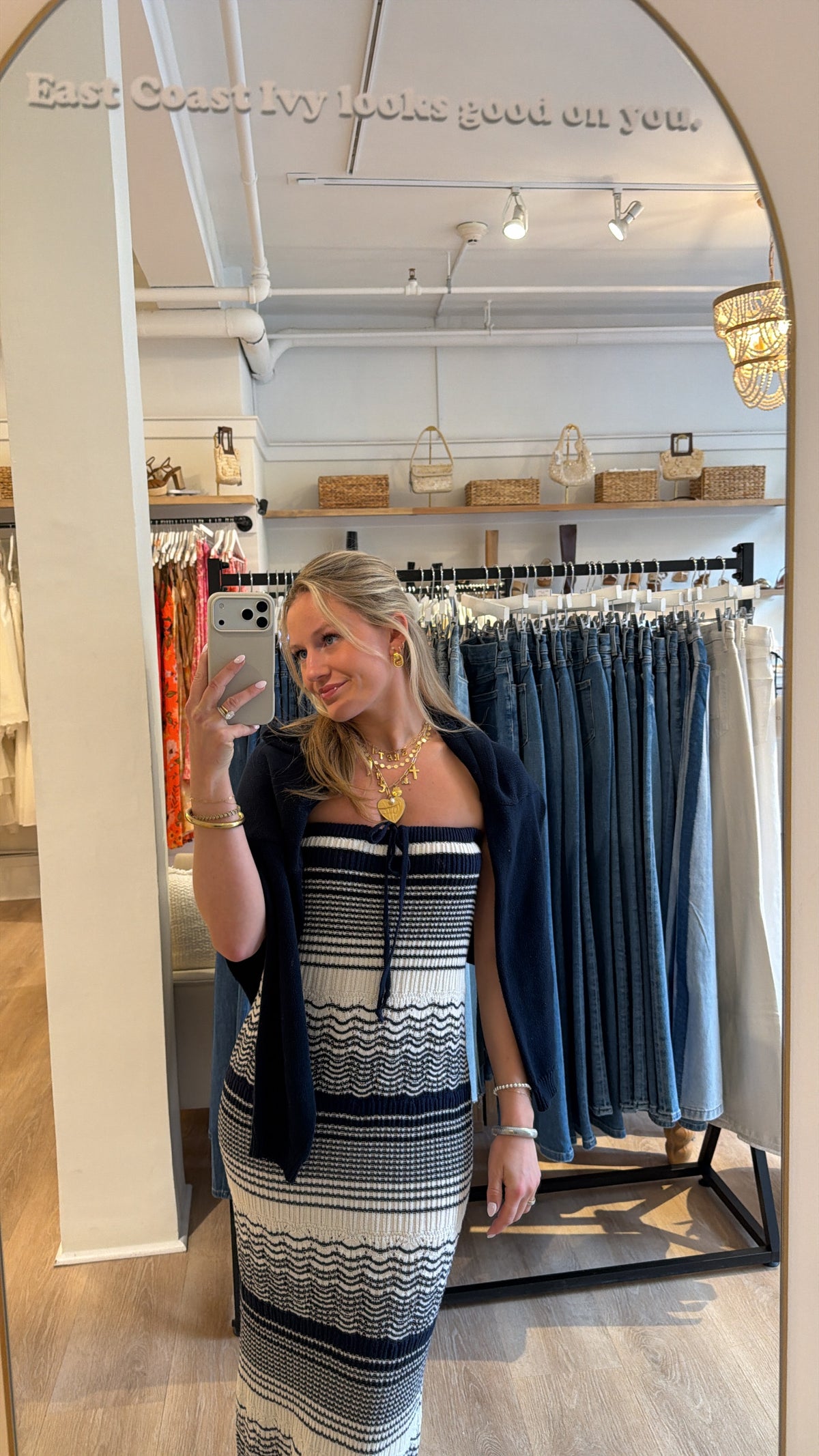 Strapless Sweater Maxi Dress