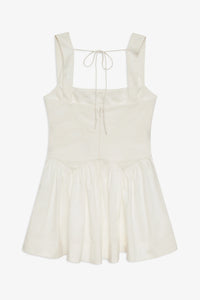 Chloe White Drop Waist Mini Dress by For Love and Lemons