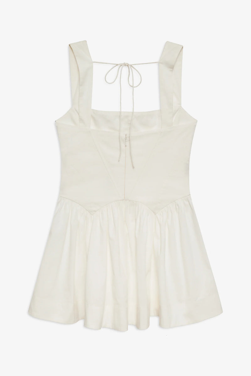 Chloe White Drop Waist Mini Dress by For Love and Lemons