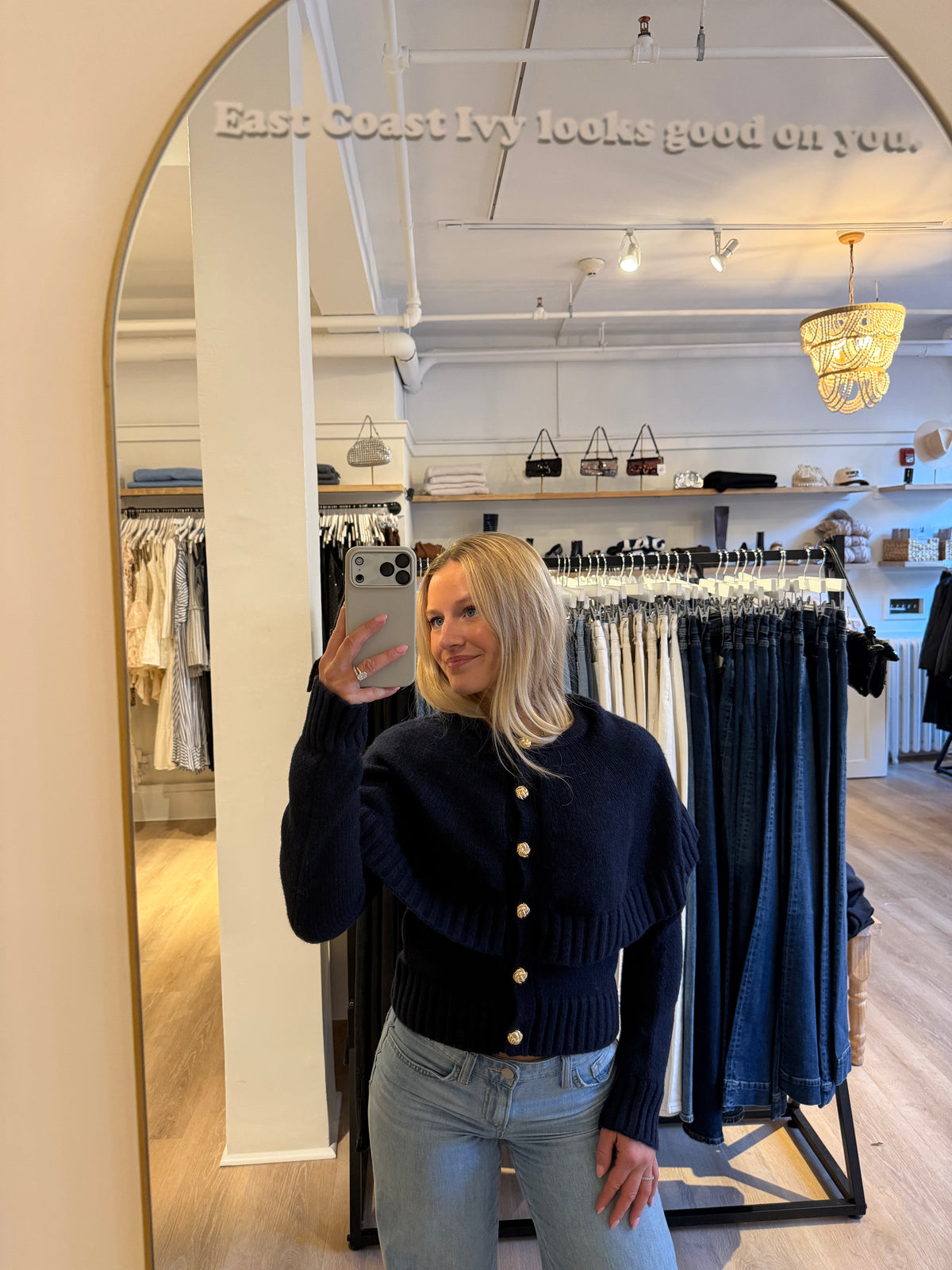 Reese Cape Cardigan by Line and Dot