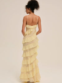 Yellow Floral Maxi Dress by For Love and Lemons