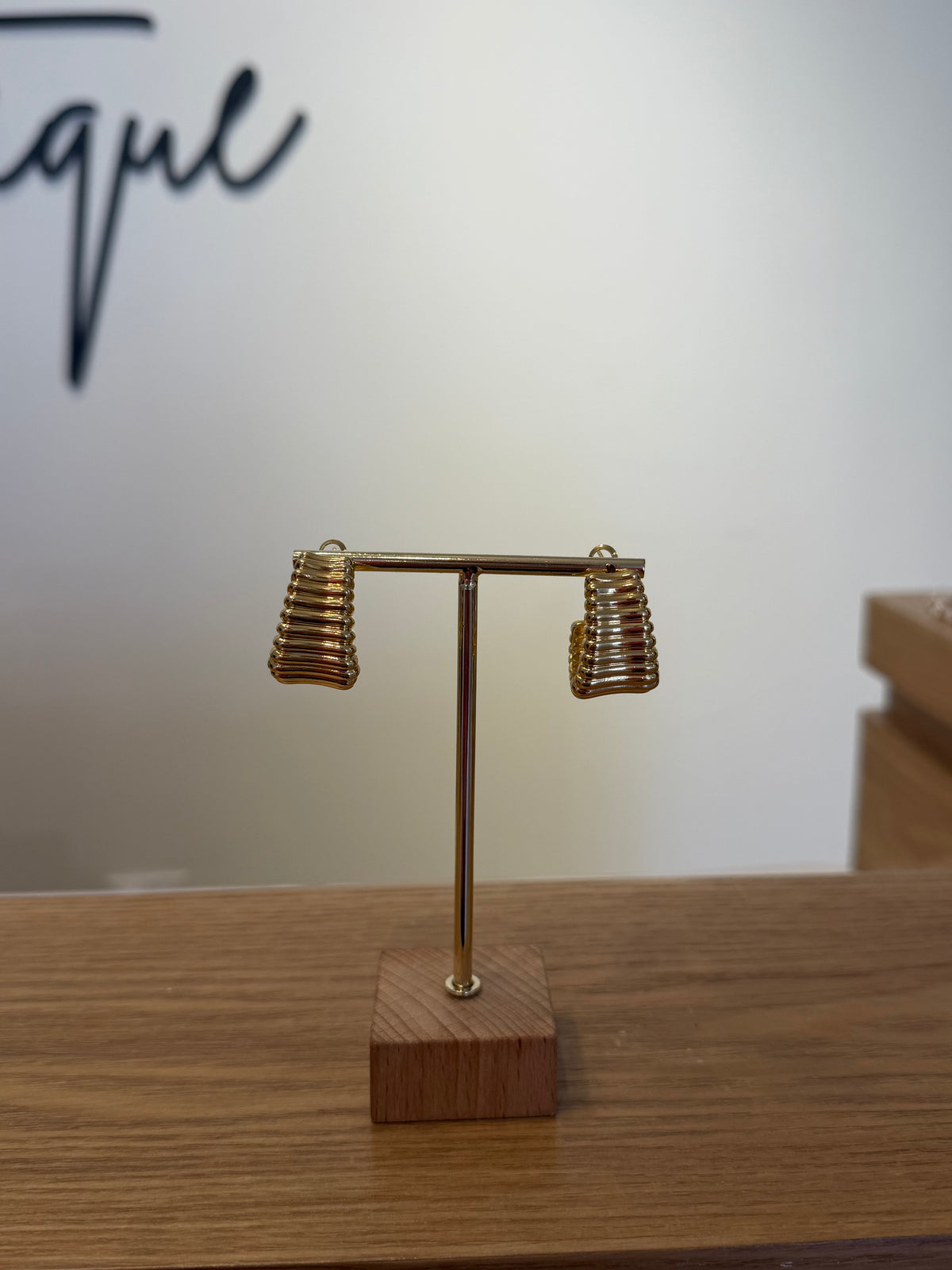 Gold Hoop Earrings by Charzie Jewelry