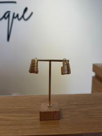 Gold Hoop Earrings by Charzie Jewelry