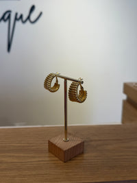 Gold Hoop Earrings by Charzie Jewelry