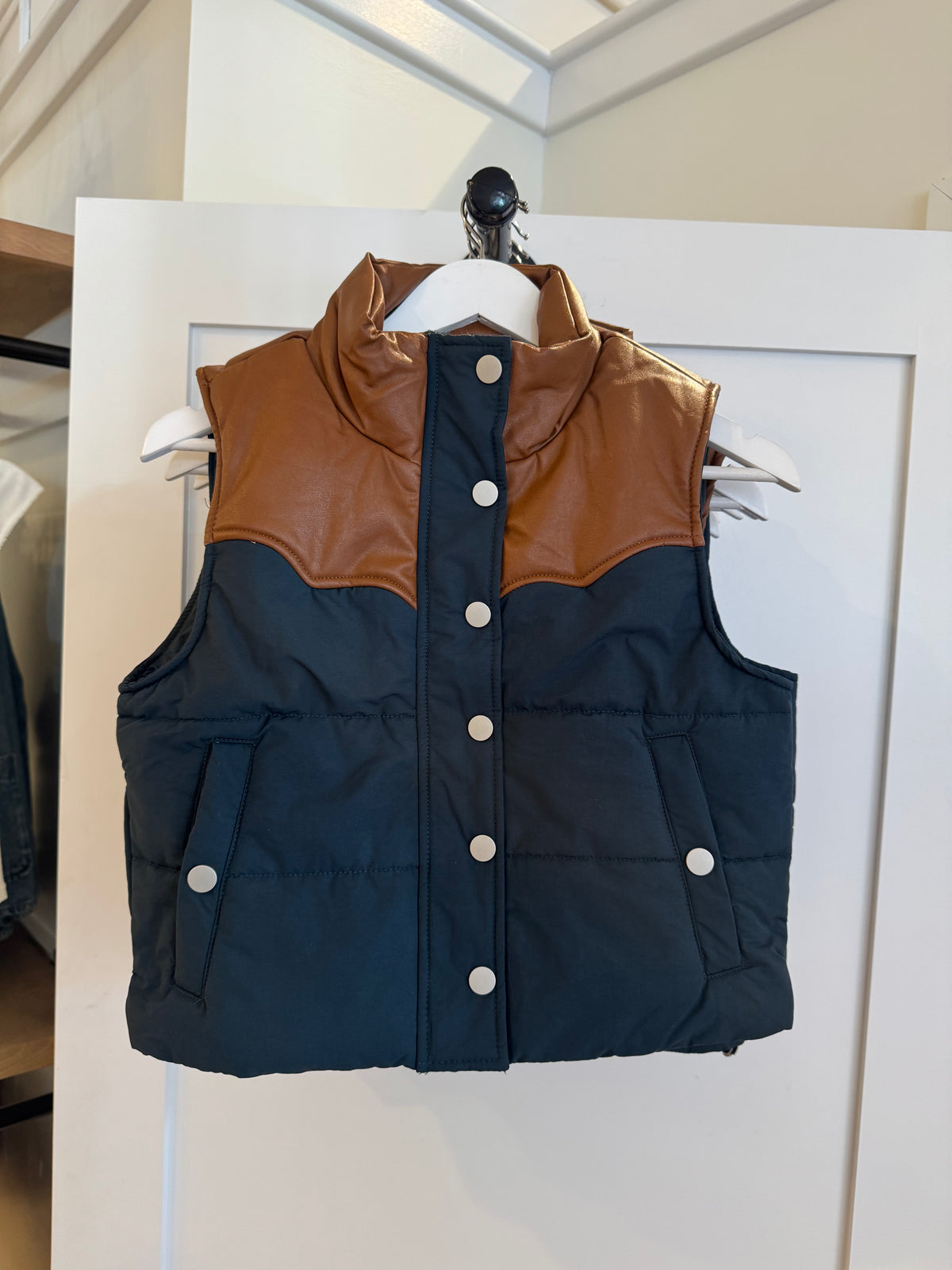 Colorblock Puffer Vest