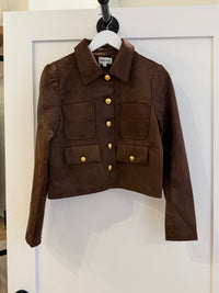 Brown Suede Jacket by Lucy Paris