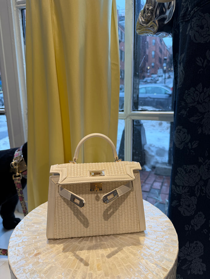 Billini Raffia Bag in Brown or White