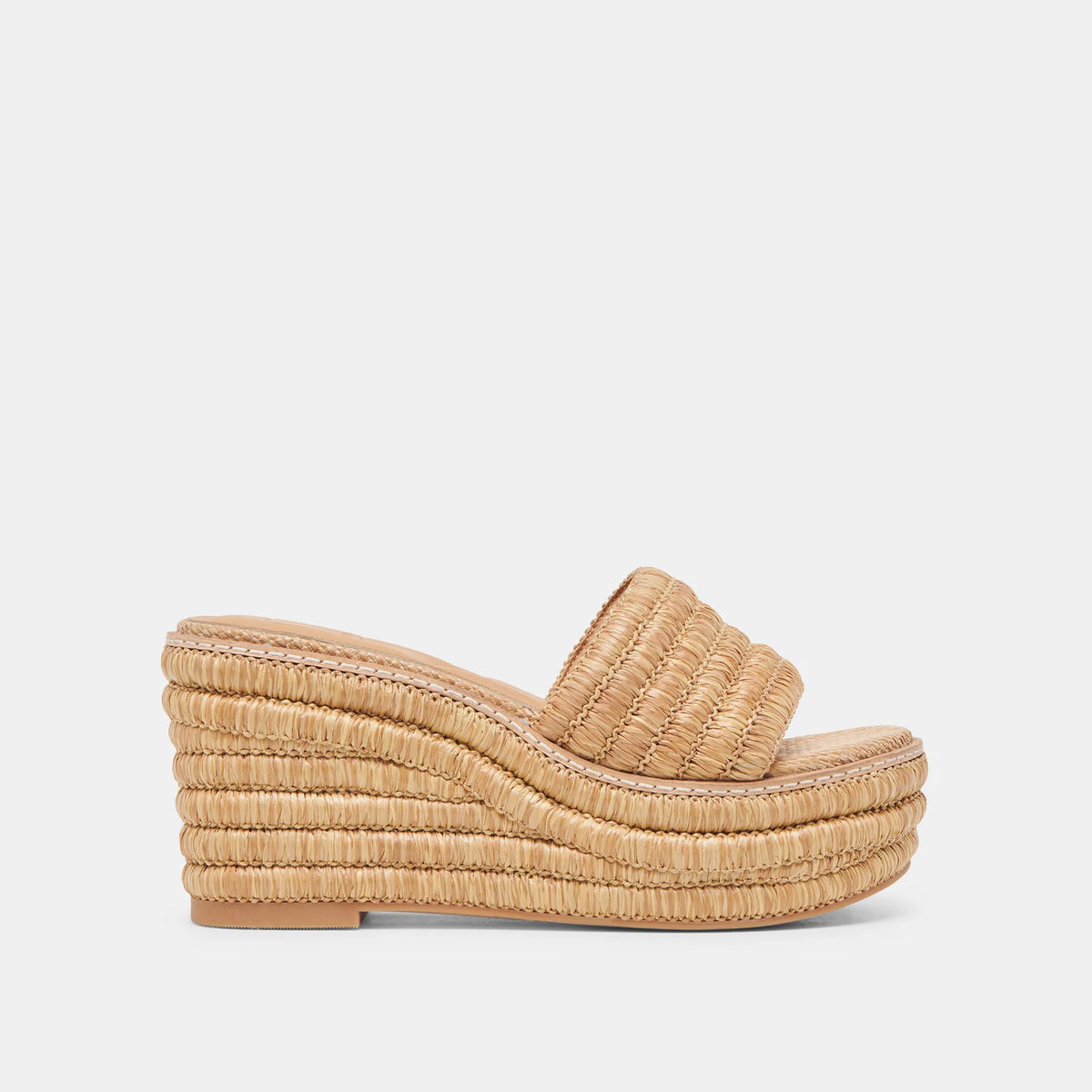 Raffia Platform Wedge Sandal by Dolce Vita