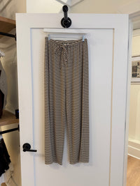 Brown and White Striped Loungepant