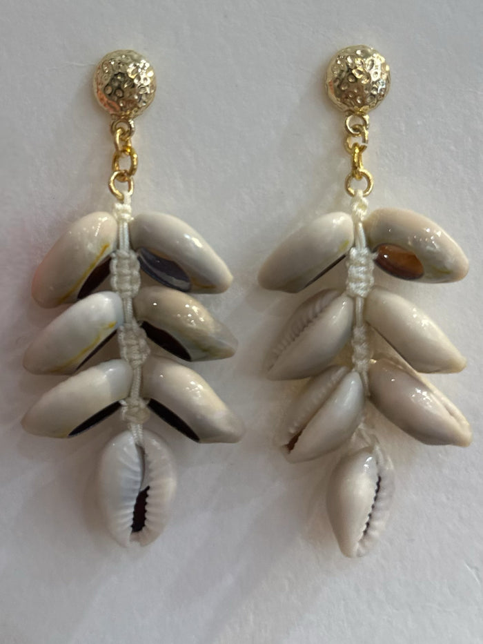 Cowrie Earrings by Kimberly Aman
