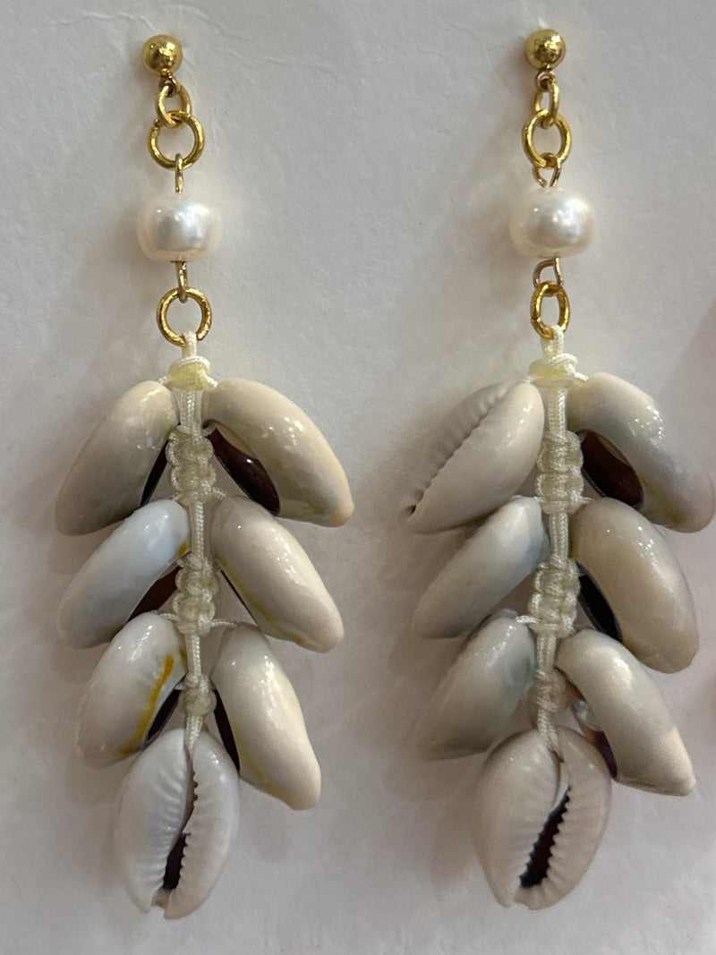 Cowrie Earrings by Kimberly Aman