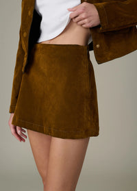 The Suede Mini Skirt by Joe's