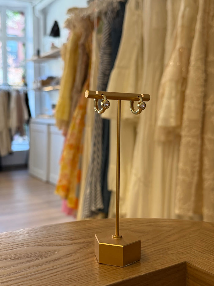 Cz Hoop Earrings by Charzie Jewelry