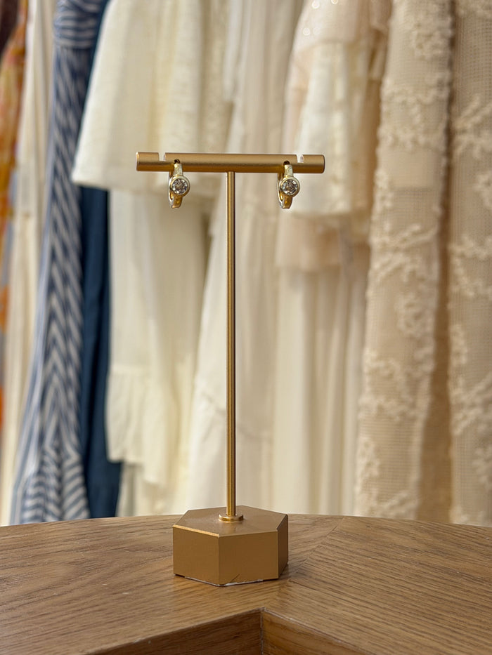 Cz Hoop Earrings by Charzie Jewelry