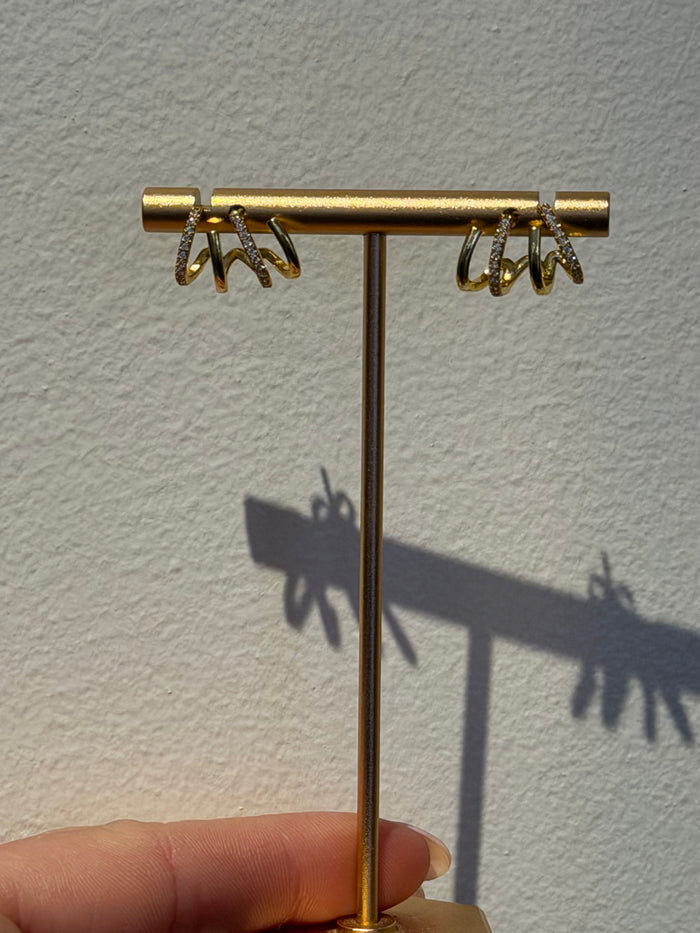 Wavy Stud Earring by Charzie Jewelry