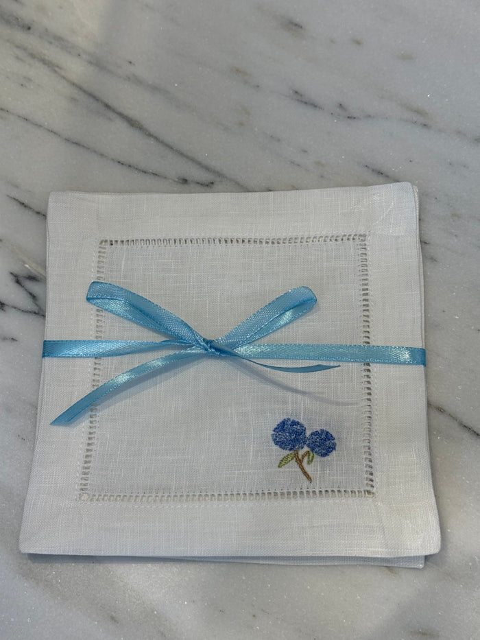 Hydrangea Locally Made Linen Napkins