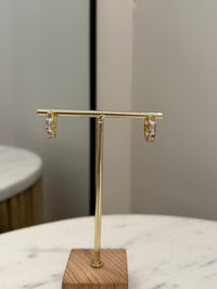 CZ Huggie Hoops by Charzie Jewelry