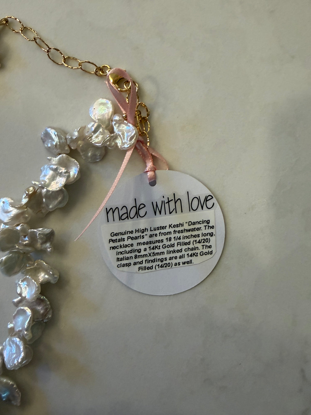 Keshi "Dancing Petal Pearl" Necklace by Kimberly Aman