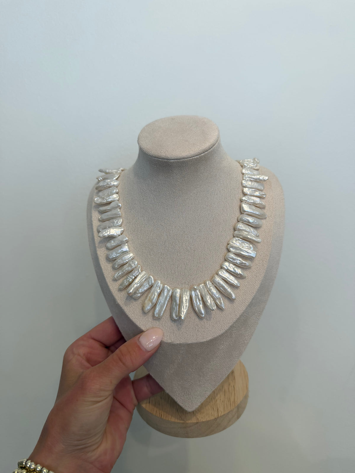 Biwa Baroque Freshwater Pearl Necklace by Kimberly Aman