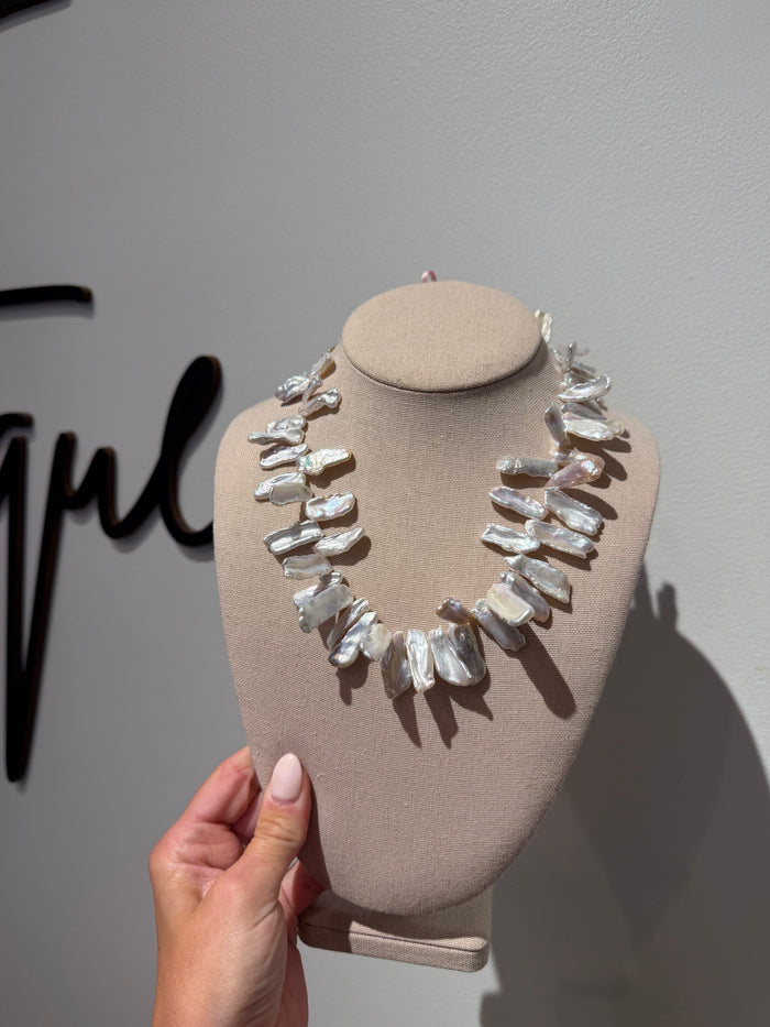 Biwa Freshwater Cultured Pearl Necklace by Kimberly Aman