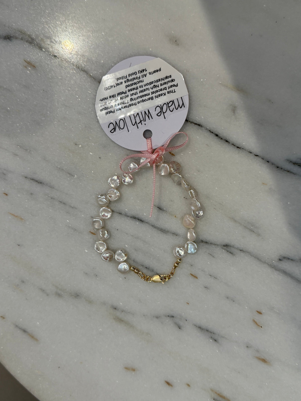 Keshi Baroque Freshwater Pearl Bracelet by Kimberly Aman