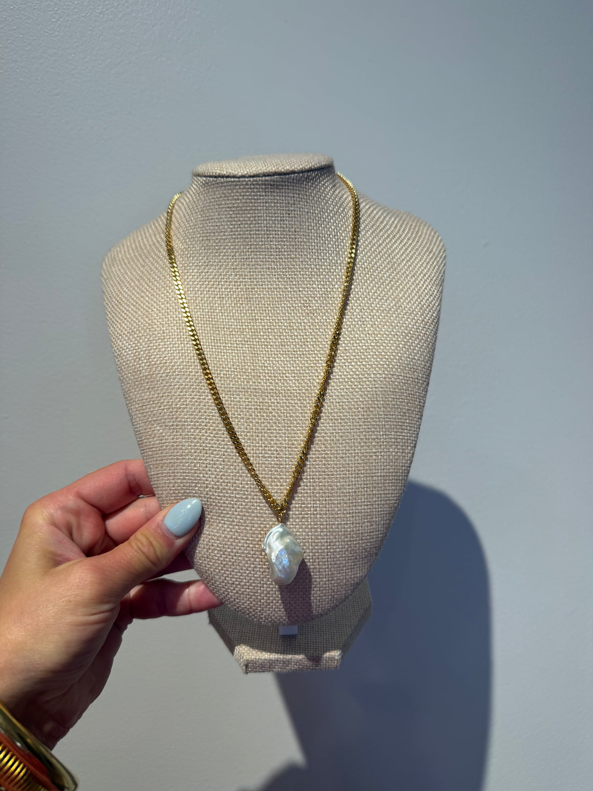 Baroque Pearl Nekclace by Charzie Jewelry