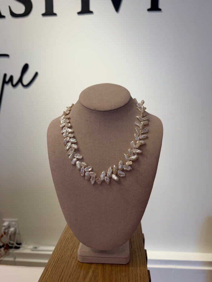 Biwa Freshwater Pearl Necklace by Kimbrly Aman