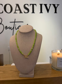 Jade Gemstone Beaded Necklace by Kimberly Aman