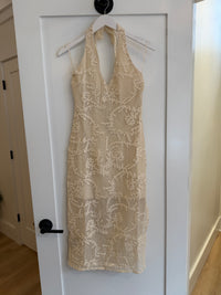 Cream Lace Midi Dress by Steve Madden