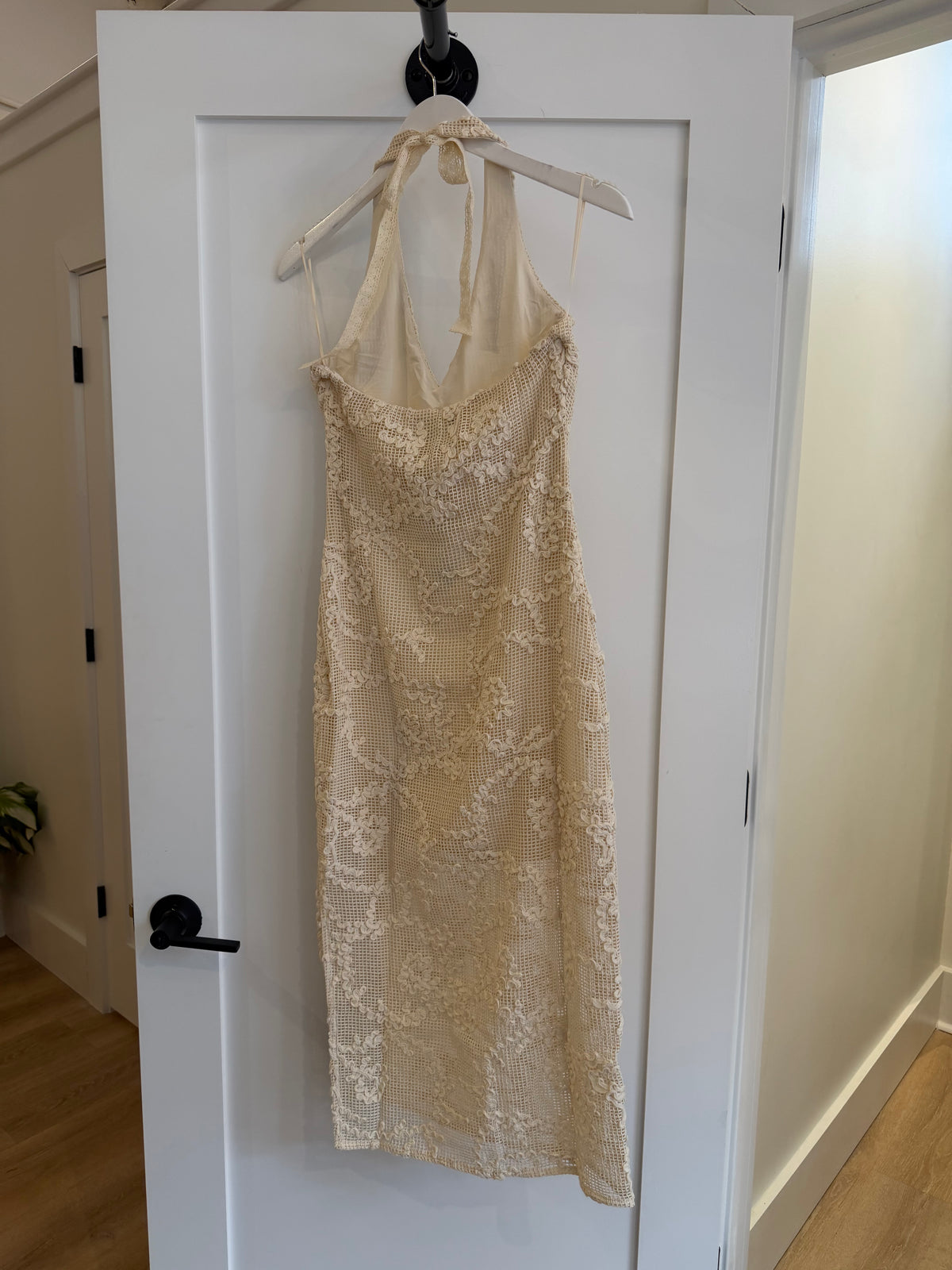 Cream Lace Midi Dress by Steve Madden