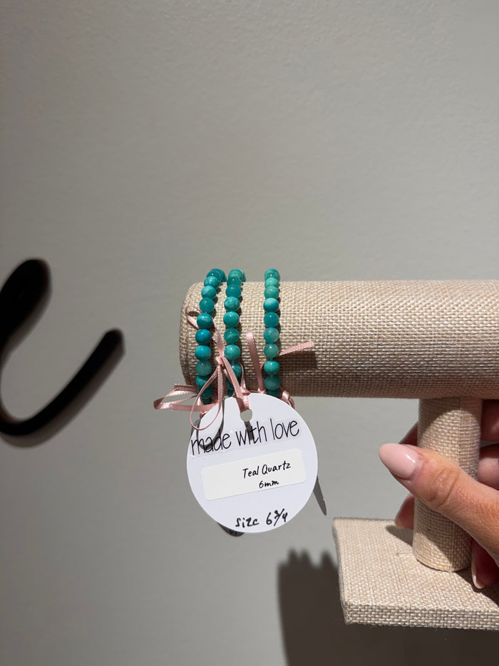 Teal Quartz Bracelet by Kimberly Aman