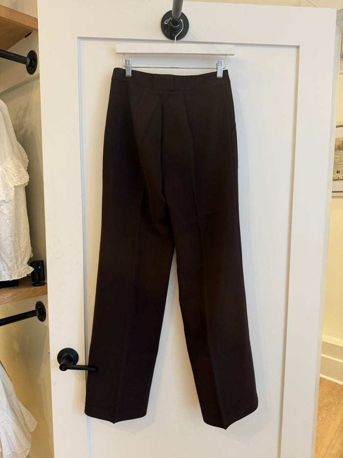 Brown Trouser Pant by Lucy Paris