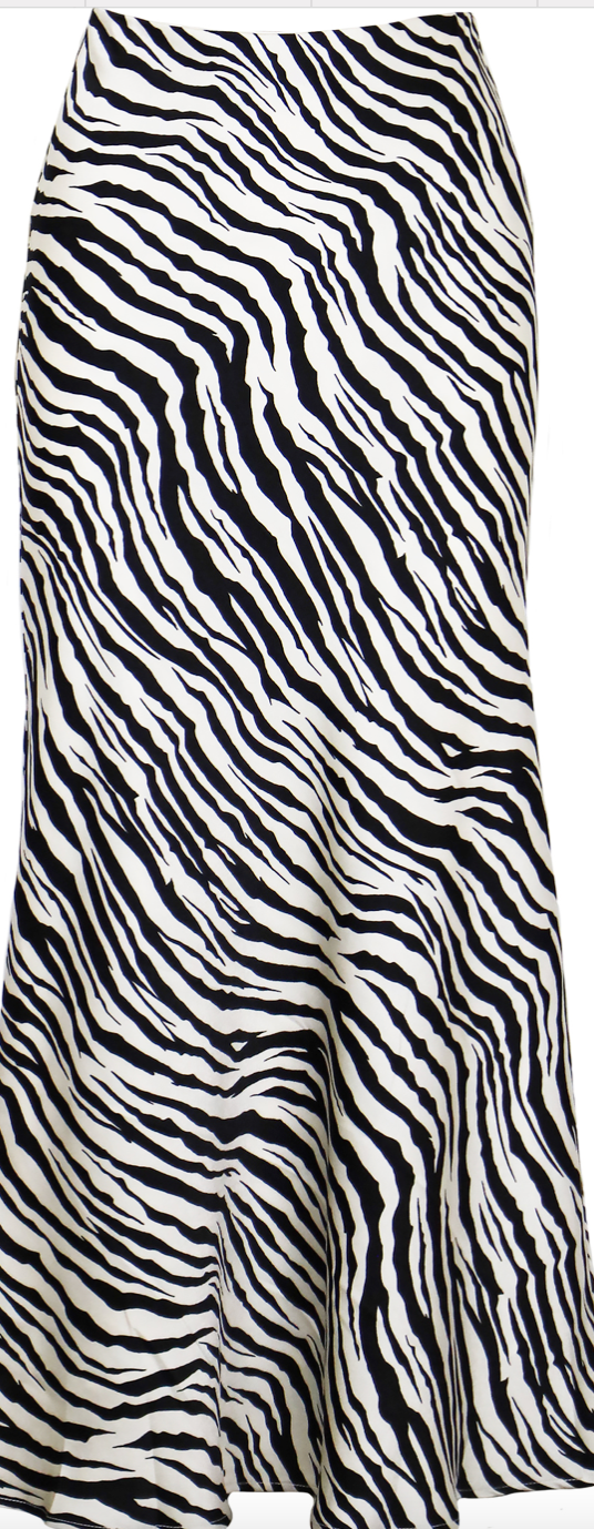 Zebra Maxi Skirt by Lucy Paris