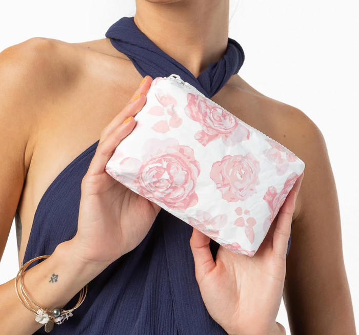 Pink Floral Waterproof Bags by Aloha