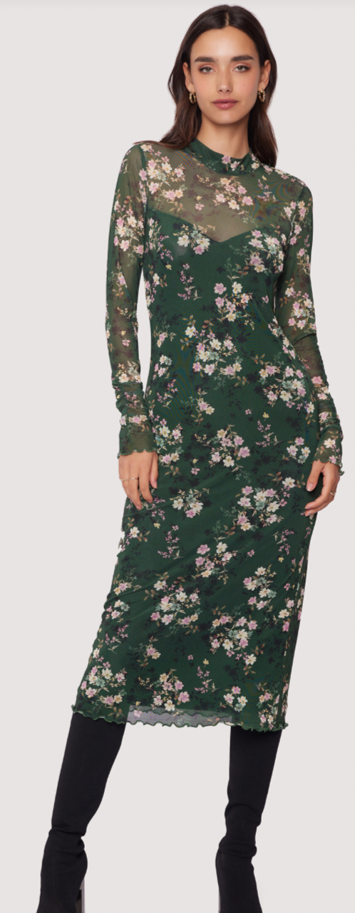 Floral Midi Dress by Lost and Wander