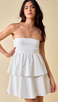 Tube Tiered Fit and Flare Dress