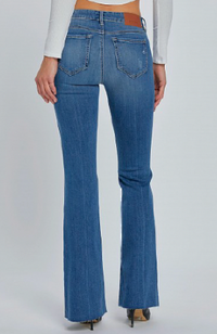Low Rise Flare Jean in Medium Wash by Hidden Jeans