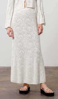 Lace Midi Skirt by Moon River