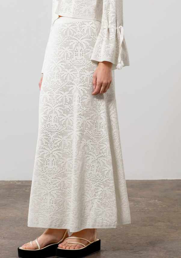 Lace Midi Skirt by Moon River