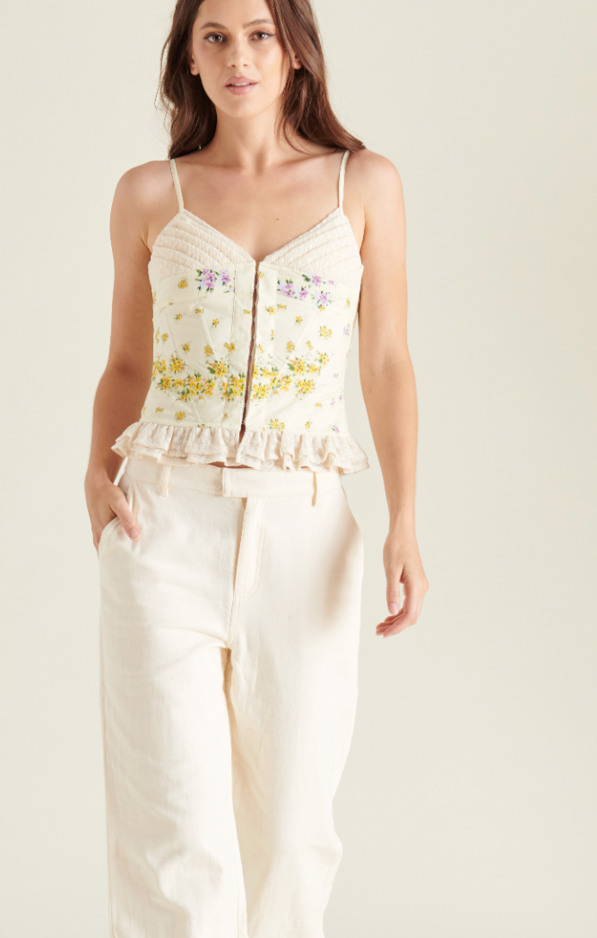 Blossom Floral Bustier Top by Steve Madden