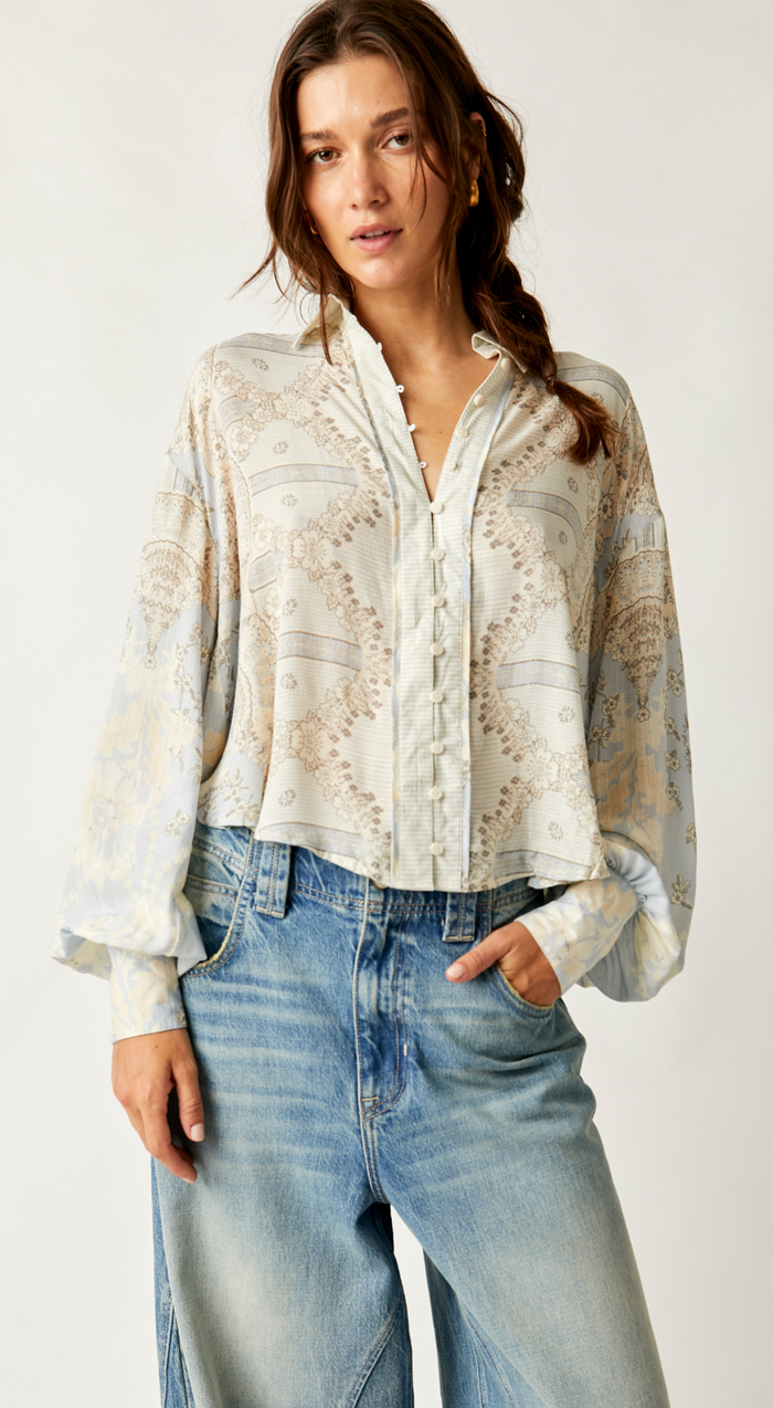 The Virgo Baby Buttondown Top by Free People