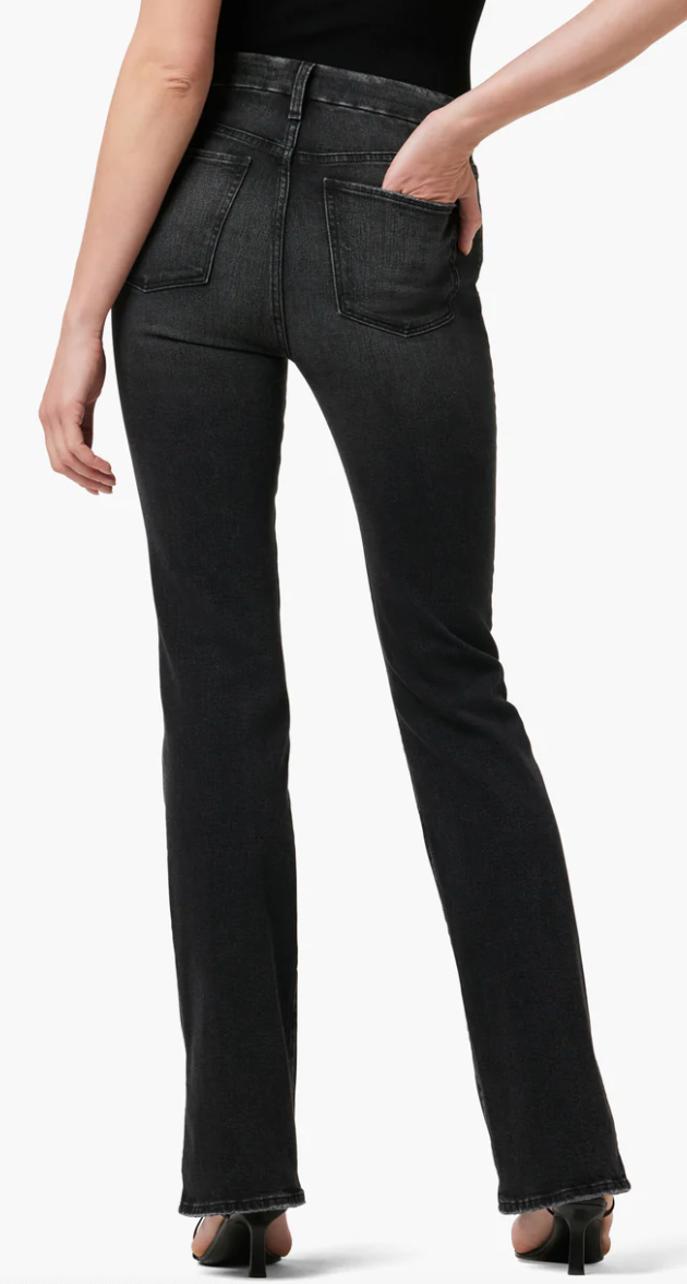 The High Honey Bootcut 34" Inseam with Slit in Black by Joe's Jeans