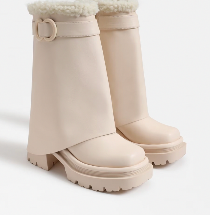 Black or Cream Fur Boot by Circus