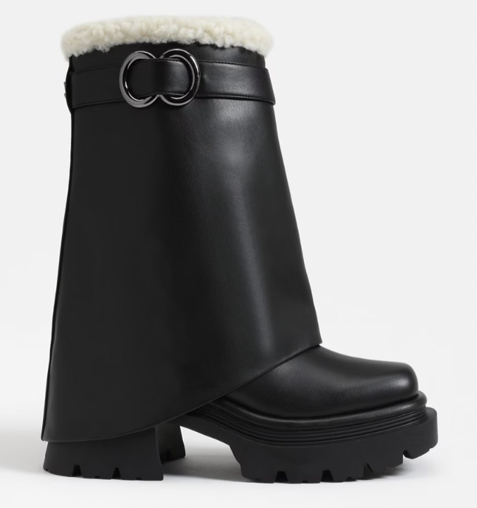 Black or Cream Fur Boot by Circus